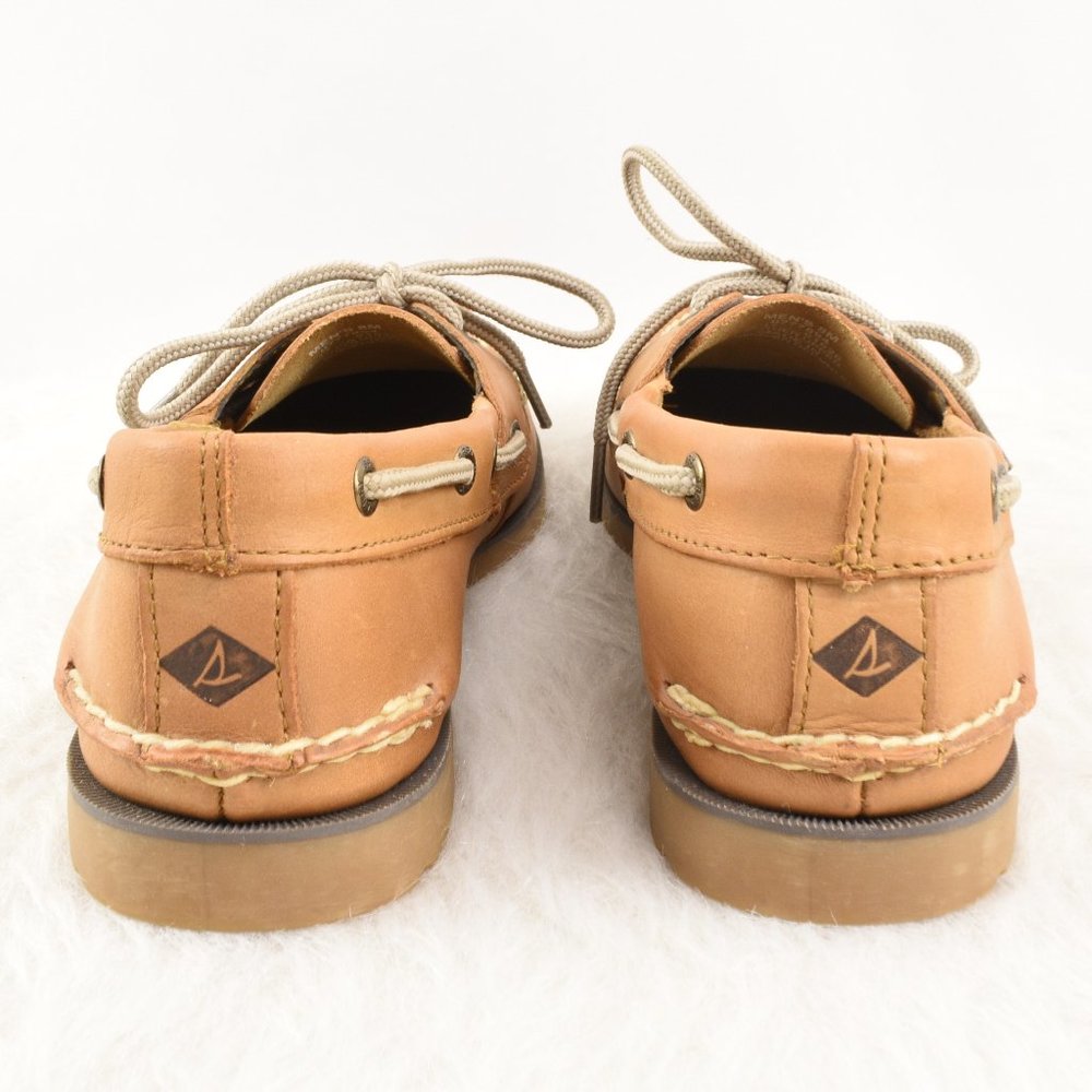 Sperry Leather Boat Deck Slip on Shoes 8 - Picture 5 of 13